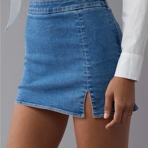 American Eagle Outfitters Next Level Blue Denim Skort